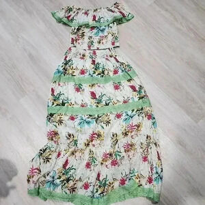 NWT Kitsch & Pop Barok Paris Women's Floral Crop Top & Skirt Multicolor Small